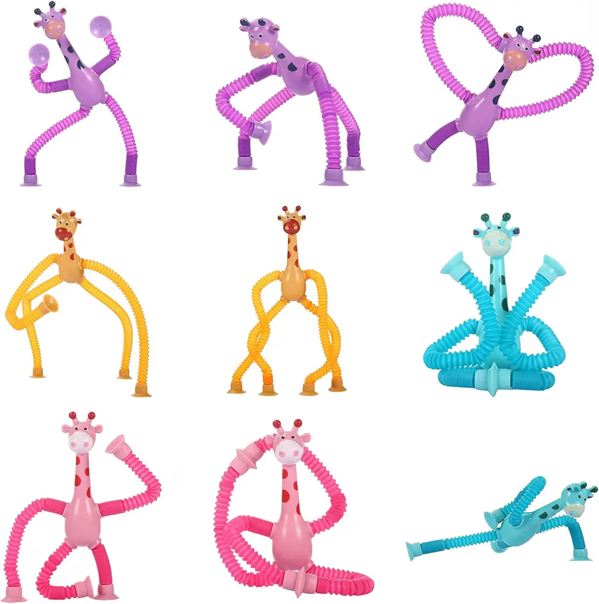 Jouet de manipulation en forme de girafe (Pack de 4 jouets)